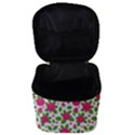 Flowers Leaves Roses Pattern Floral Nature Background Make Up Travel Bag (Small) View3