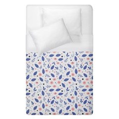 Background Pattern Floral Leaves Flowers Duvet Cover (single Size) by Maspions