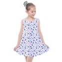 Background Pattern Floral Leaves Flowers Kids  Summer Dress View1