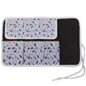 Background Pattern Floral Leaves Flowers Pen Storage Case (S) View2