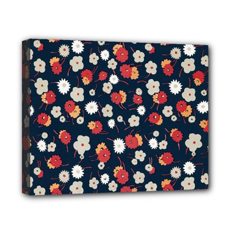 Flowers Pattern Floral Antique Floral Nature Flower Graphic Canvas 10  X 8  (stretched)