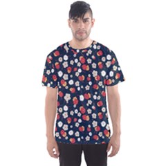 Flowers Pattern Floral Antique Floral Nature Flower Graphic Men s Sport Mesh T-shirt