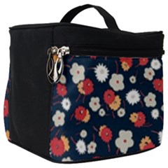 Flowers Pattern Floral Antique Floral Nature Flower Graphic Make Up Travel Bag (big)