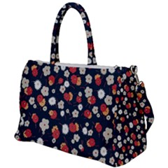 Flowers Pattern Floral Antique Floral Nature Flower Graphic Duffel Travel Bag