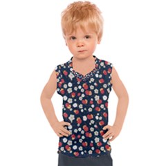 Flowers Pattern Floral Antique Floral Nature Flower Graphic Kids  Sport Tank Top