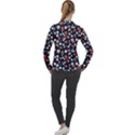 Flowers Pattern Floral Antique Floral Nature Flower Graphic Women s Pique Long Sleeve T-Shirt View2