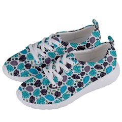 Leaves Monstera Pattern Nature Blue Purple Mauve Flora Women s Lightweight Sports Shoes