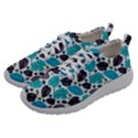 Leaves Monstera Pattern Nature Blue Purple Mauve Flora Women Athletic Shoes View2