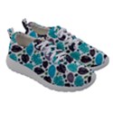 Leaves Monstera Pattern Nature Blue Purple Mauve Flora Women Athletic Shoes View3