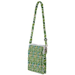 Leaves Tropical Background Pattern Green Botanical Texture Nature Foliage Multi Function Travel Bag