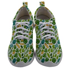 Leaves Tropical Background Pattern Green Botanical Texture Nature Foliage Mens Athletic Shoes