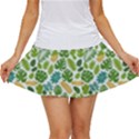 Leaves Tropical Background Pattern Green Botanical Texture Nature Foliage Women s Skort View1