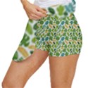 Leaves Tropical Background Pattern Green Botanical Texture Nature Foliage Women s Skort View2