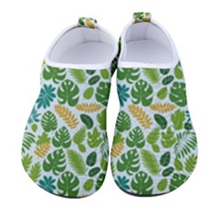 Leaves Tropical Background Pattern Green Botanical Texture Nature Foliage Women s Sock-style Water Shoes by Maspions