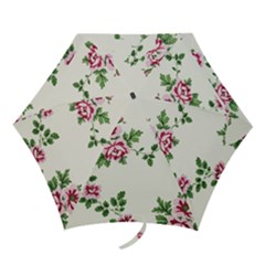 Vintage Flower Art Artwork Blooming Blossom Botanical Botany Nature Floral Pattern Mini Folding Umbrellas