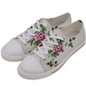 Vintage Flower Art Artwork Blooming Blossom Botanical Botany Nature Floral Pattern Men s Low Top Canvas Sneakers View2