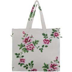 Vintage Flower Art Artwork Blooming Blossom Botanical Botany Nature Floral Pattern Canvas Travel Bag