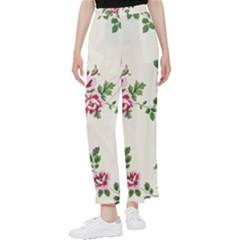 Vintage Flower Art Artwork Blooming Blossom Botanical Botany Nature Floral Pattern Women s Pants 