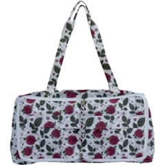 Roses Flowers Leaves Pattern Scrapbook Paper Floral Background Multi Function Bag