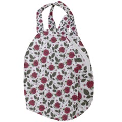 Roses Flowers Leaves Pattern Scrapbook Paper Floral Background Travel Backpack