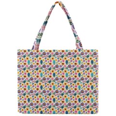 Floral Flowers Leaves Tropical Pattern Mini Tote Bag