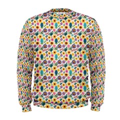 Floral Flowers Leaves Tropical Pattern Men s Sweatshirt