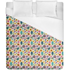 Floral Flowers Leaves Tropical Pattern Duvet Cover (california King Size)