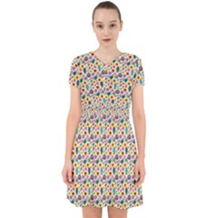 Floral Flowers Leaves Tropical Pattern Adorable In Chiffon Dress