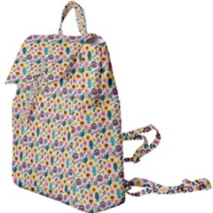 Floral Flowers Leaves Tropical Pattern Buckle Everyday Backpack