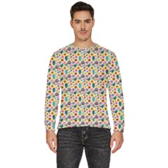 Floral Flowers Leaves Tropical Pattern Men s Fleece Sweatshirt