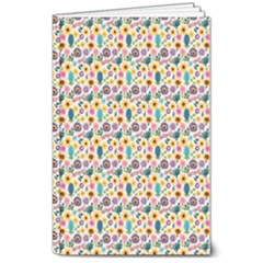 Floral Flowers Leaves Tropical Pattern 8  X 10  Softcover Notebook