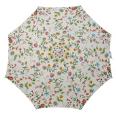 Vintage Floral Flower Pattern Art Nature Blooming Blossom Botanical Botany Straight Umbrellas