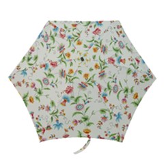 Vintage Floral Flower Pattern Art Nature Blooming Blossom Botanical Botany Mini Folding Umbrellas