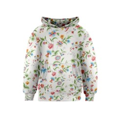 Vintage Floral Flower Pattern Art Nature Blooming Blossom Botanical Botany Kids  Pullover Hoodie