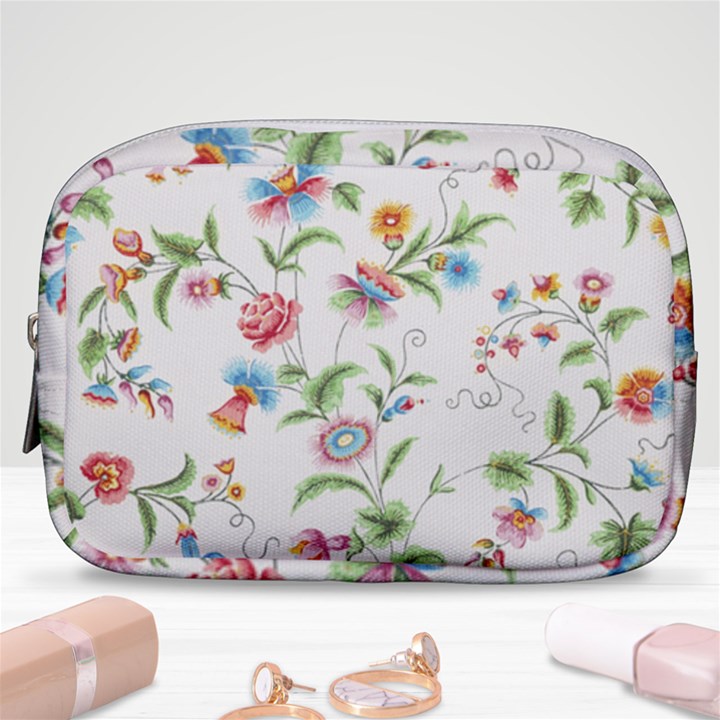 Vintage Floral Flower Pattern Art Nature Blooming Blossom Botanical Botany Make Up Pouch (Small)