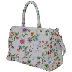 Vintage Floral Flower Pattern Art Nature Blooming Blossom Botanical Botany Duffel Travel Bag