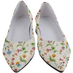 Vintage Floral Flower Pattern Art Nature Blooming Blossom Botanical Botany Women s Block Heels 