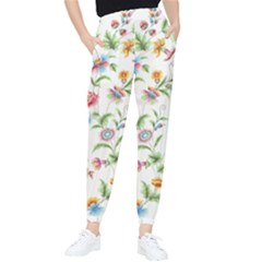 Vintage Floral Flower Pattern Art Nature Blooming Blossom Botanical Botany Women s Tapered Pants