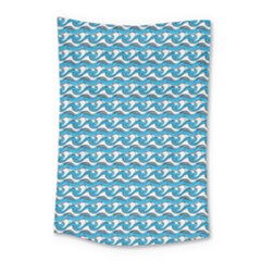 Blue Wave Sea Ocean Pattern Background Beach Nature Water Small Tapestry