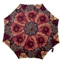 Flowers Pattern Texture Design Nature Art Colorful Surface Vintage Hook Handle Umbrellas (Small) View1