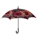 Flowers Pattern Texture Design Nature Art Colorful Surface Vintage Hook Handle Umbrellas (Small) View3