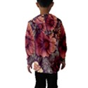 Flowers Pattern Texture Design Nature Art Colorful Surface Vintage Kids  Hooded Windbreaker View2