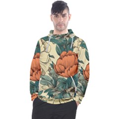 Flowers Pattern Texture Art Colorful Nature Painting Surface Vintage Men s Pullover Hoodie