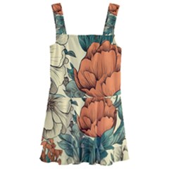 Flowers Pattern Texture Art Colorful Nature Painting Surface Vintage Kids  Layered Skirt Swimsuit