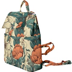 Flowers Pattern Texture Art Colorful Nature Painting Surface Vintage Buckle Everyday Backpack