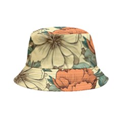 Flowers Pattern Texture Art Colorful Nature Painting Surface Vintage Bucket Hat by Maspions