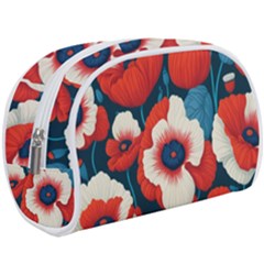 Red Poppies Flowers Art Nature Pattern Make Up Case (large)