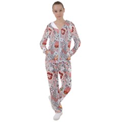 Vintage Floral Flower Art Nature Blooming Blossom Botanical Botany Pattern Women s Tracksuit