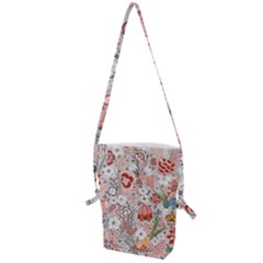 Vintage Floral Flower Art Nature Blooming Blossom Botanical Botany Pattern Folding Shoulder Bag