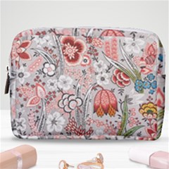 Vintage Floral Flower Art Nature Blooming Blossom Botanical Botany Pattern Make Up Pouch (medium)